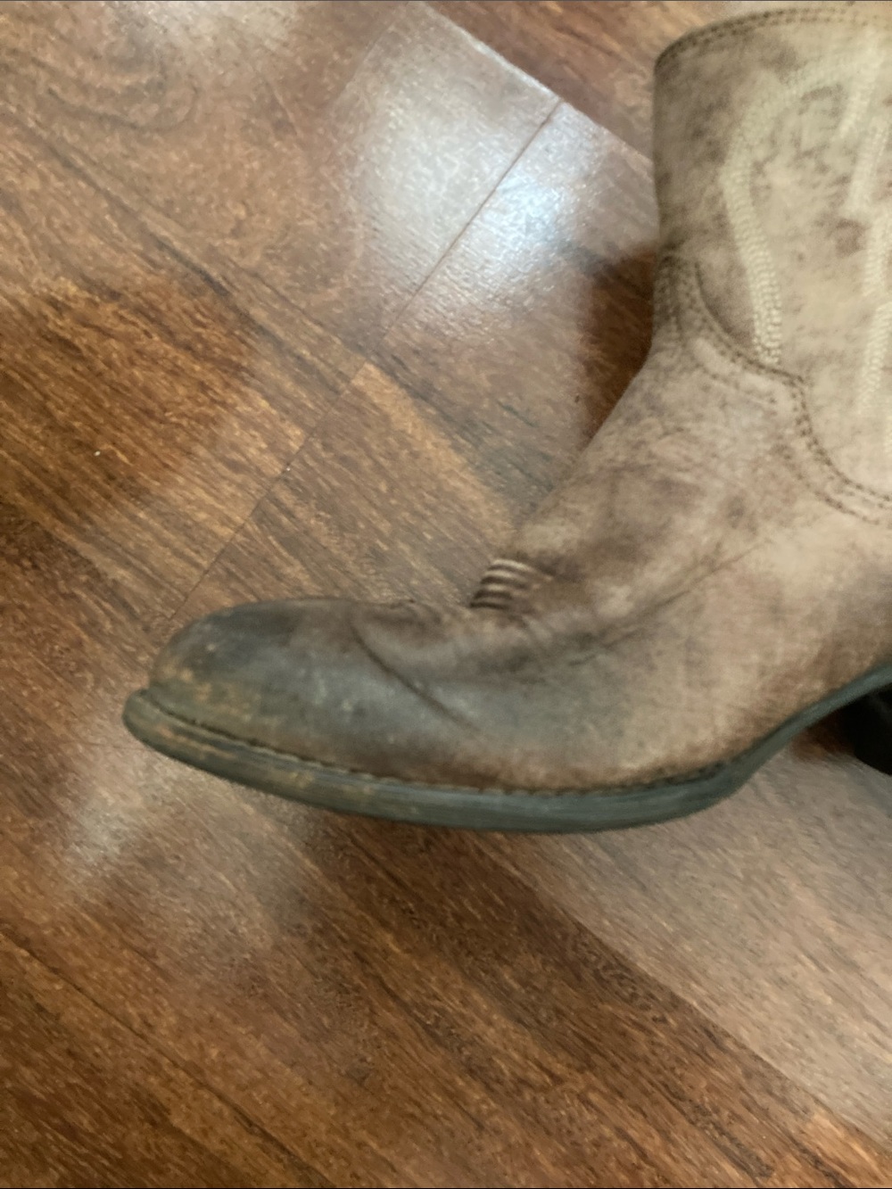 Ariat Embroidered Ankle Boots Sz 7 - Picture 3 of 9